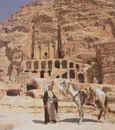 Die Urnengrber von Petra in Jordanien