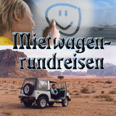 Jeep in der Wüste Mietwagenrundreise