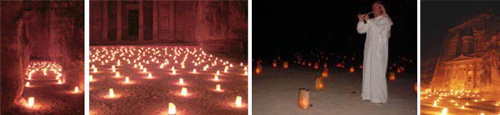 Auszug von Bildern zu Petra bei Nacht, Petra by Night